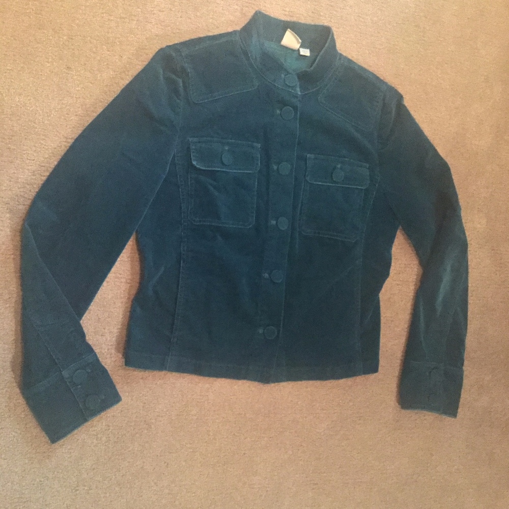 DKNY teal corduroy jacket